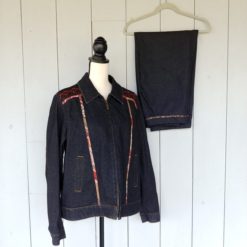 KOOS OF COURSE | Vintage Embroidery Jean Set